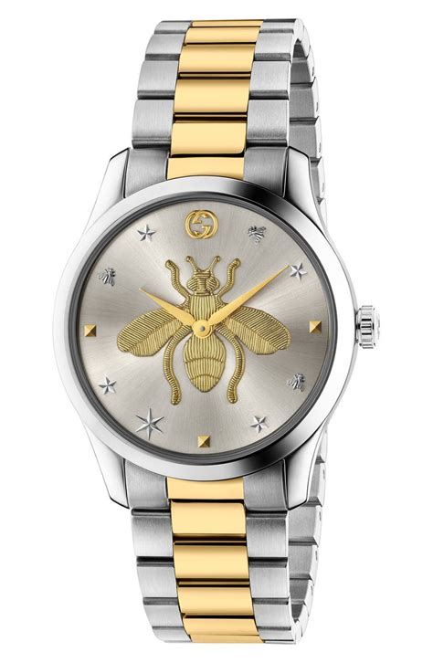 gucci timeless bee watch